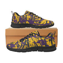 Load image into Gallery viewer, LOS ANGELES.1- ART DECO LOW TOP-BLACK