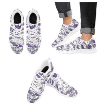 Load image into Gallery viewer, SACRAMENTO- ART DECO LOW TOP-WHITE- Men's Breathable Running Shoes (Model 055)