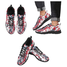 Load image into Gallery viewer, WASHINGTON.1- ART DECO LOW TOP-BLACK- Men's Breathable Running Shoes (Model 055)