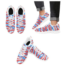 Load image into Gallery viewer, OKLAHOMA- ART DECO LOW TOP-WHITE- Men's Breathable Running Shoes (Model 055)