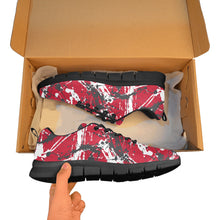 Load image into Gallery viewer, HOUSTON ART DECO LOW TOPS-BLACK