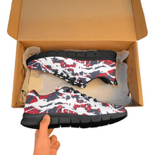 Load image into Gallery viewer, WASHINGTON.1- ART DECO LOW TOP-BLACK