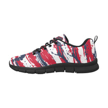 Load image into Gallery viewer, WASHINGTON- ART DECO LOW TOP-BLACK- Men's Breathable Running Shoes (Model 055)