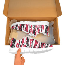 Load image into Gallery viewer, CHICAGO -ART DECO LOW TOP-WHITE- Men's Breathable Running Shoes (Model 055)