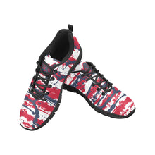 Load image into Gallery viewer, WASHINGTON- ART DECO LOW TOP-BLACK- Men's Breathable Running Shoes (Model 055)