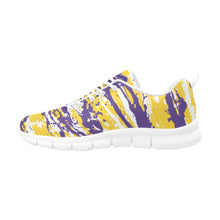 Load image into Gallery viewer, LOS ANGELES- ART DECO LOW TOP-WHITE- Men's Breathable Running Shoes (Model 055)