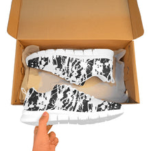 Load image into Gallery viewer, BROOKLYN ART DECO LOW TOP-WHITE- Men's Breathable Running Shoes (Model 055)