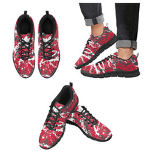 Load image into Gallery viewer, HOUSTON ART DECO LOW TOP-BLACK Men's Breathable Running Shoes (Model 055)