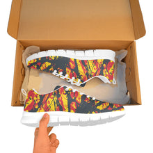 Load image into Gallery viewer, INDIANA.1- ART DECO LOW TOP-WHITE Men's Breathable Running Shoes (Model 055)
