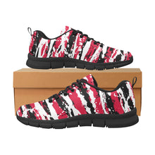 Load image into Gallery viewer, CHICAGO ART DECO LOW TOP-BLACK- Men's Breathable Running Shoes (Model 055)