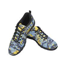Load image into Gallery viewer, MEMPHIS- ART DECO LOW TOP-BLACK- Men's Breathable Running Shoes (Model 055)