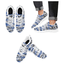Load image into Gallery viewer, ORLANDO- ART DECO LOW TOP-WHITE- Men's Breathable Running Shoes (Model 055)