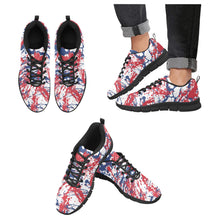 Load image into Gallery viewer, DETROIT- ART DECO-BLACK Men's Breathable Running Shoes (Model 055)