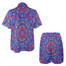 Load image into Gallery viewer, BOHO BLUE Men&#39;s Shirt and Shorts Outfit with Pocket
