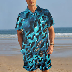 CATCH & SHOOT Men's Shirt and Shorts Outfit with Pocket