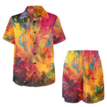 Load image into Gallery viewer, CRAYON BOMB Men&#39;s Shirt and Shorts Outfit with Pocket
