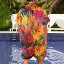 Load image into Gallery viewer, CRAYON BOMB Men&#39;s Shirt and Shorts Outfit with Pocket
