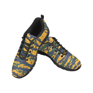 UTAH- ART DECO LOW TOP-BLACK- Men's Breathable Running Shoes (Model 055)