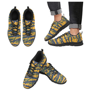 UTAH- ART DECO LOW TOP-BLACK- Men's Breathable Running Shoes (Model 055)