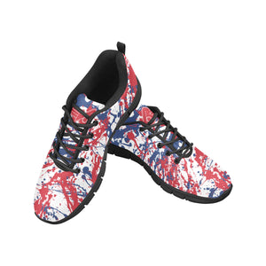 DETROIT- ART DECO-BLACK Men's Breathable Running Shoes (Model 055)