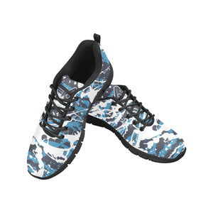 ATLANTA-ART DECO LOW TOP-BLACK- Men's Breathable Running Shoes (Model 055)