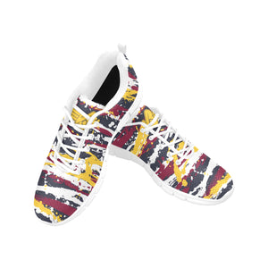 DENVER- ART DECO LOW TOP-WHITE- Men's Breathable Running Shoes (Model 055)