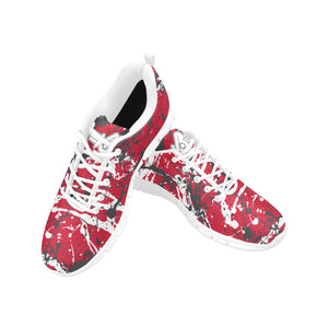 HOUSTON-ART DECO LOW TOP-WHITE Men's Breathable Running Shoes (Model 055)