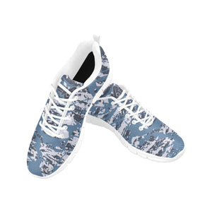 MINNESOTA- ART DECO LOW TOP-WHITE-Men's Breathable Running Shoes (Model 055)
