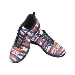 NEW YORK- ART DECO LOW TOP-BLACK- Men's Breathable Running Shoes (Model 055)