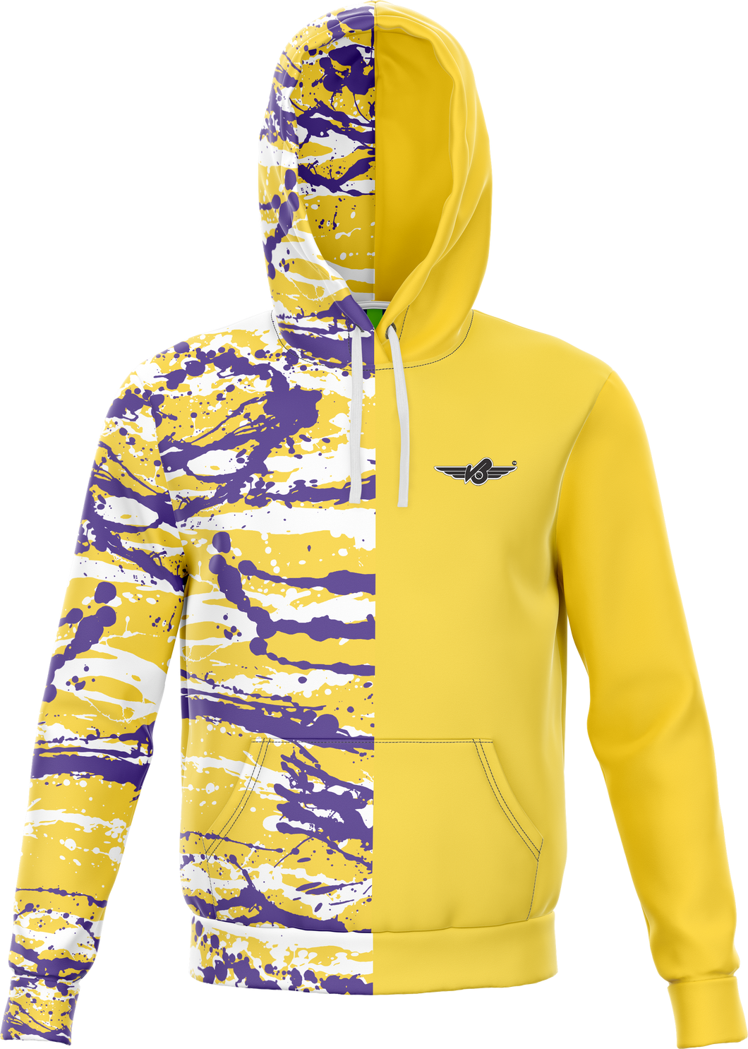 Los Angles Art Deco Two Tone Hoodie