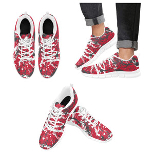 HOUSTON-ART DECO LOW TOP-WHITE Men's Breathable Running Shoes (Model 055)