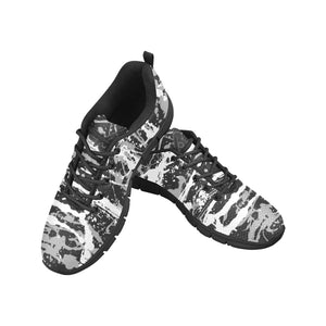 SAN ANTONIO- ART DECO LOW TOP-BLACK- Men's Breathable Running Shoes (Model 055)