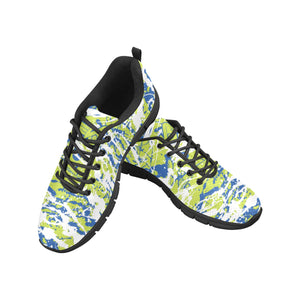 DALLAS.1 ART DECO LOW TOP-BLACK- Men's Breathable Running Shoes (Model 055)