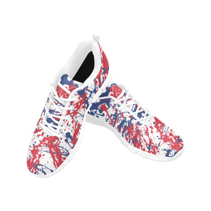 DETROIT- ART DECO-WHITE Men's Breathable Running Shoes (Model 055)