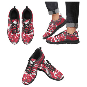 HOUSTON ART DECO LOW TOP-BLACK Men's Breathable Running Shoes (Model 055)